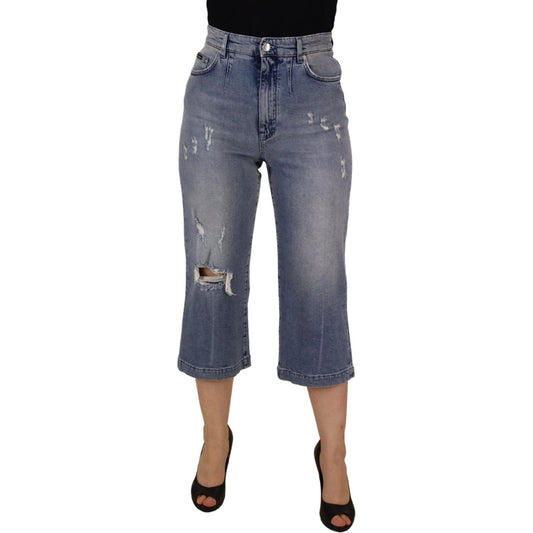 Dolce & Gabbana High Waist Skinny Denim Jeans - Blue Dolce & Gabbana Dim Gray
