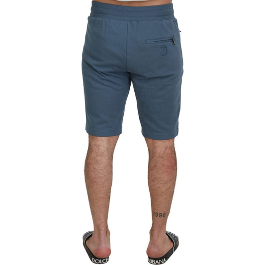 Dolce & Gabbana Elegant Blue Bermuda Shorts - Regular Fit Shorts Dolce & Gabbana Dark Slate Gray
