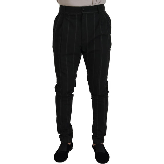 Dolce & Gabbana Elegant Black Tailored Trousers Dolce & Gabbana Black