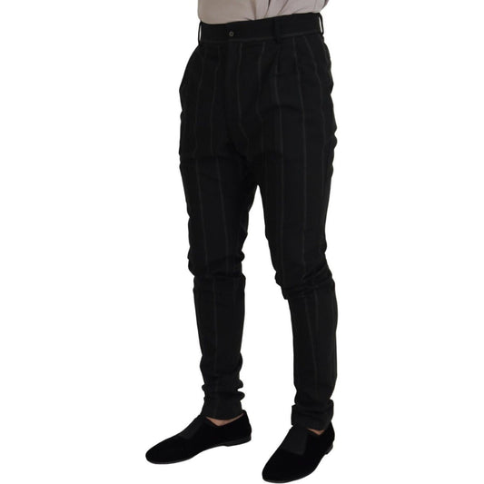 Dolce & Gabbana Elegant Black Tailored Trousers Dolce & Gabbana Black