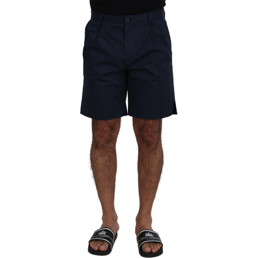 Dolce & Gabbana Elegant Blue Chino Shorts Dolce & Gabbana Black
