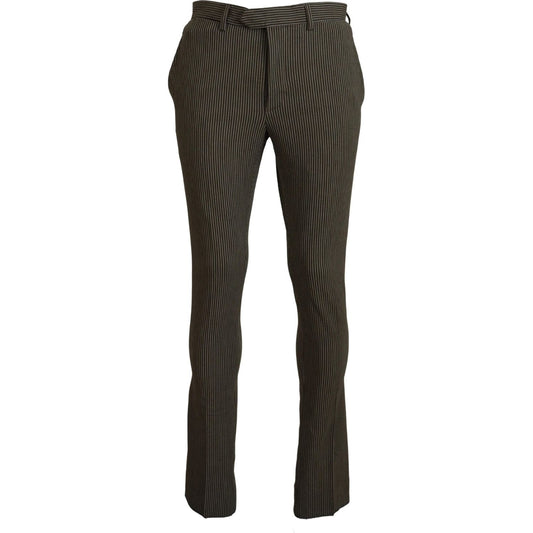 BENCIVENGA Elegant Multicolor Pure Cotton Trousers BENCIVENGA Dark Slate Gray