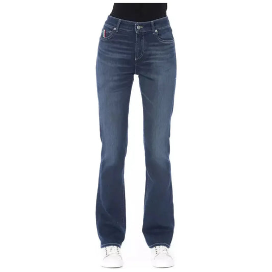 Baldinini Trend Blue Cotton Women Jeans Baldinini Trend Dark Slate Gray