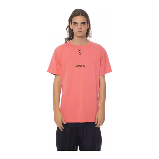 Nicolo Tonetto "Multicolor Cotton Men T-Shirt" Nicolo Tonetto Light Coral