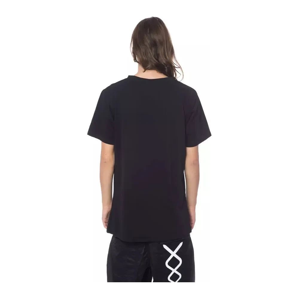 Nicolo Tonetto Black Cotton Men T-Shirt NI-12972-M
