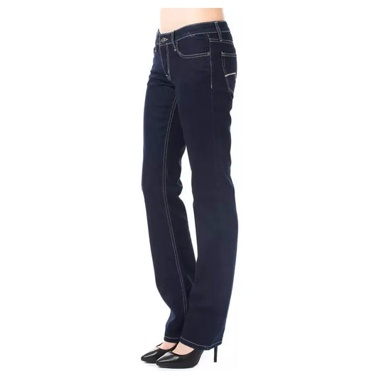 Ungaro Fever Blue Cotton Women Jeans Ungaro Fever Dark Slate Gray