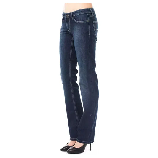 Ungaro Fever Blue Cotton Women Jeans Ungaro Fever Dark Slate Gray