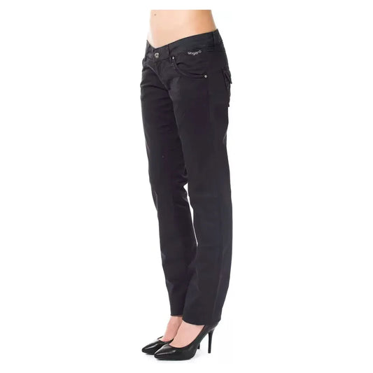 Ungaro Fever Blue Cotton Women Pant Ungaro Fever Dark Slate Gray
