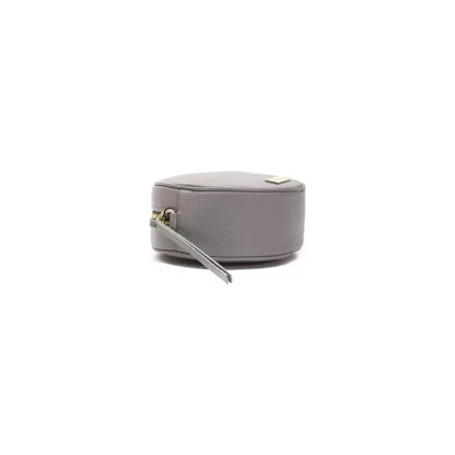 Pompei Donatella Gray Leather Women Crossbody Bag