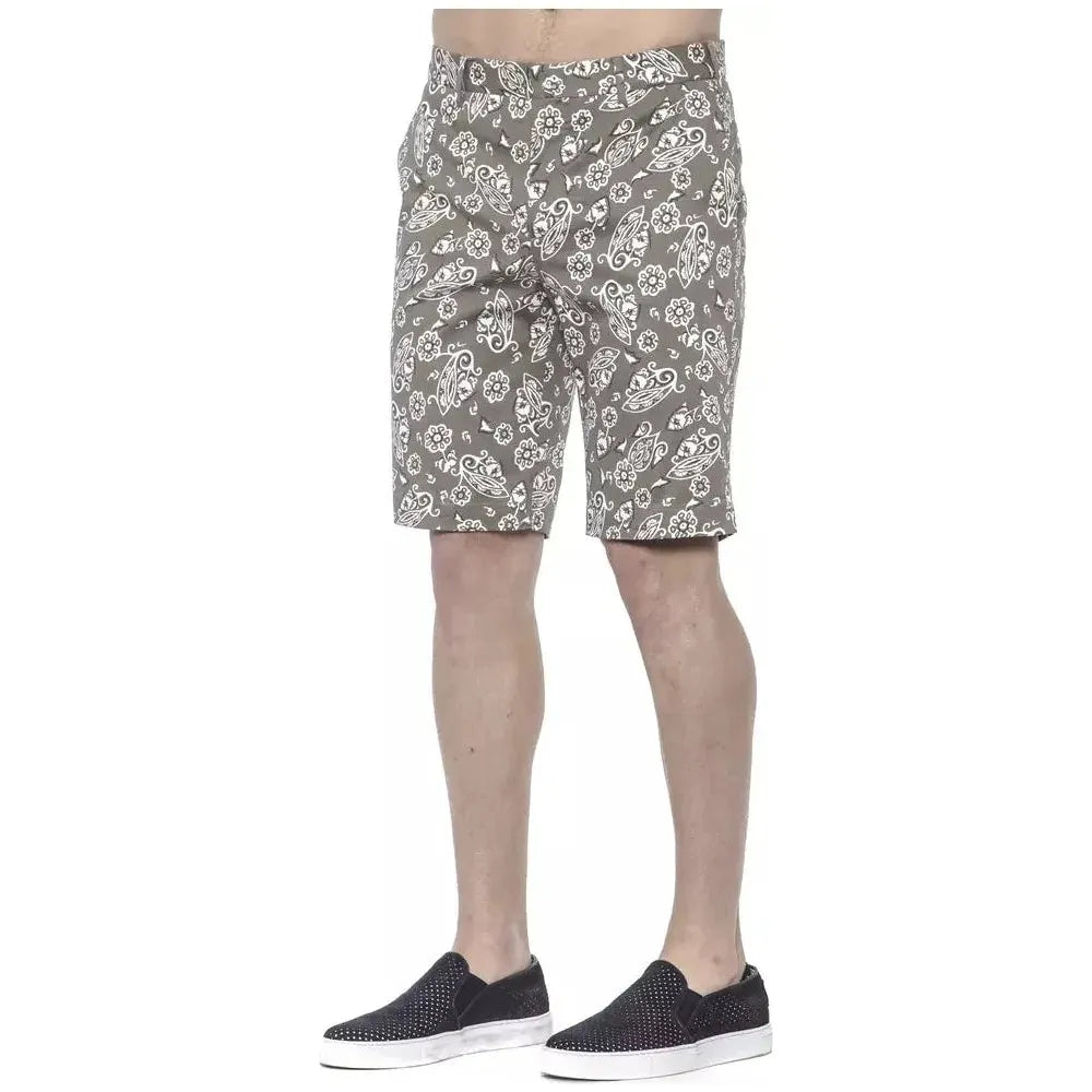 PT Torino Green Cotton Men Bermuda Short