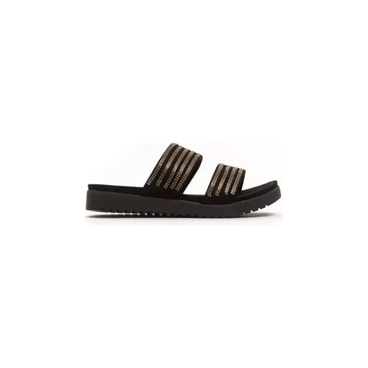 Péché Originel Gold Textile Women Sandal