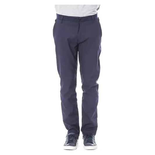 Verri Blue Polyester Men Pant