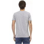 Trussardi Action Gray Cotton Men T-Shirt TR-22844-L