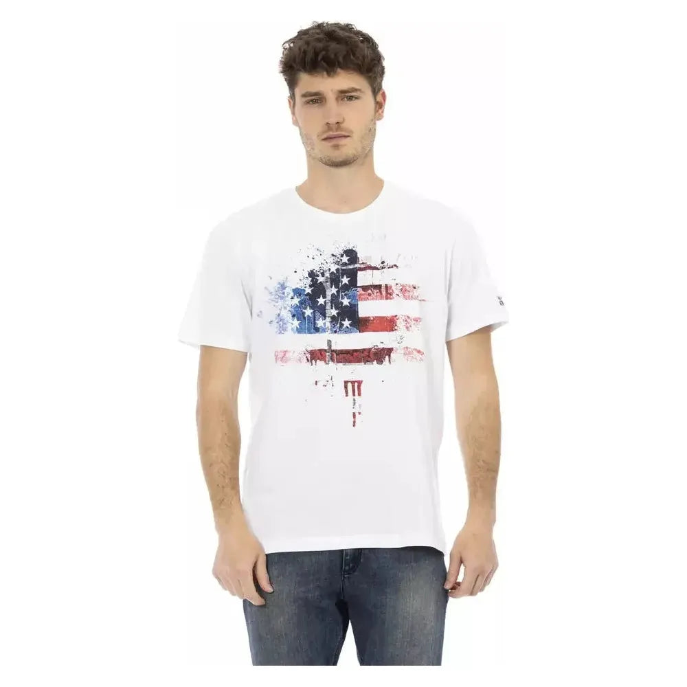 Trussardi Action White Cotton Men's T-Shirt