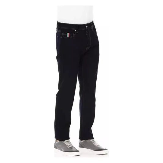 Baldinini Trend Blue Cotton Regular Men Jeans Baldinini Trend Lavender