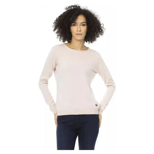 Baldinini Trend Multicolor Wool Women Sweater Baldinini Trend Light Gray