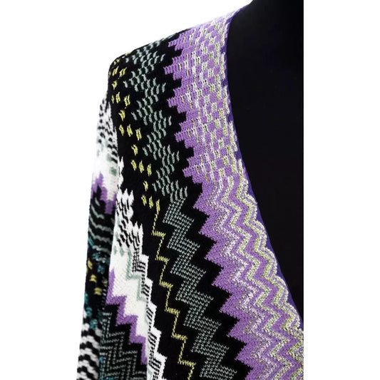 Missoni Multicolor Wool Women Poncho Missoni Black