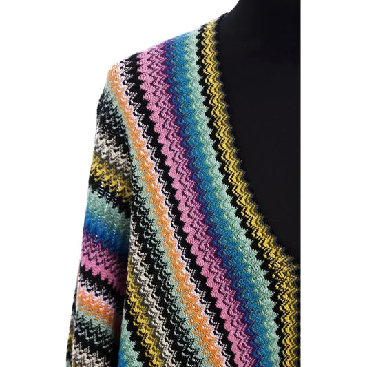 Missoni Multicolor Wool Women Poncho Missoni Tan