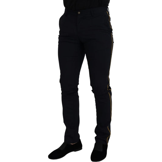 Dolce & Gabbana Elegant Black Wool-Blend Trousers Dolce & Gabbana Black