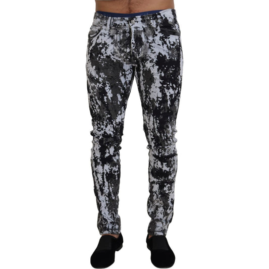 Dolce & Gabbana Multicolor Tie Dye Denim Extravaganza Dolce & Gabbana Dark Slate Gray
