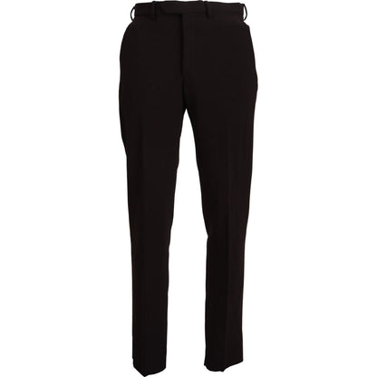 BENCIVENGA Brown Straight Fit Formal Men Pants