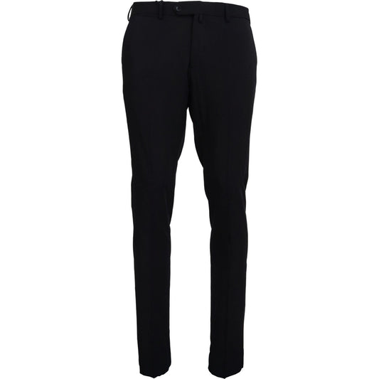 Domenico Tagliente Sophisticated Black Dress Pants for Men Domenico Tagliente Black