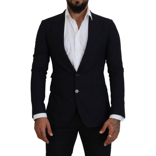 Dolce & Gabbana Elegant Black Single-Breasted Blazer Dolce & Gabbana Black