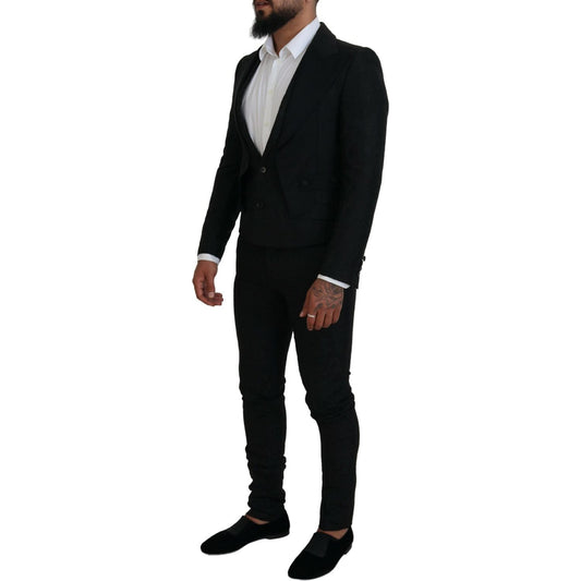 Dolce & Gabbana Elegant Black Martini Suit for the Modern Man Dolce & Gabbana Black
