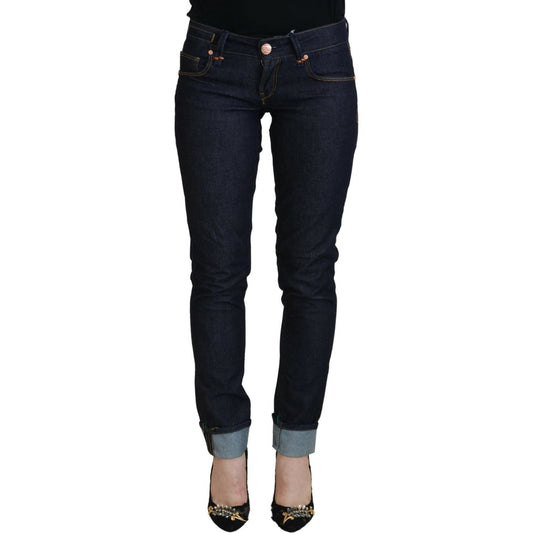 Acht Chic Low Waist Skinny Denim Acht Black