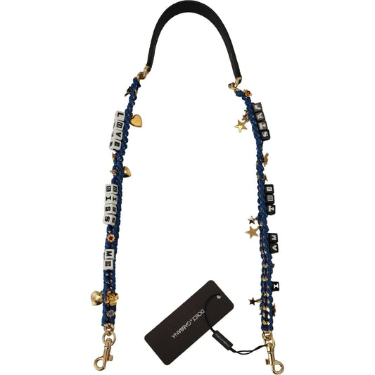Dolce & Gabbana Multicolor Lux Leather Shoulder Strap Dolce & Gabbana Light Gray