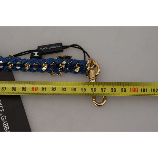 Dolce & Gabbana Multicolor Lux Leather Shoulder Strap Dolce & Gabbana Light Slate Gray