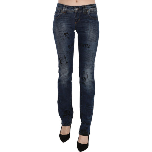 John Galliano Chic Blue Gazette Skinny Denim John Galliano Dark Slate Gray