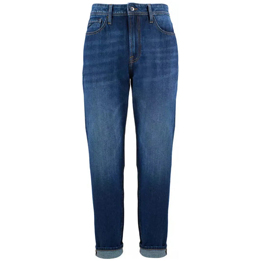 Yes Zee Blue Cotton Men's Jeans Yes Zee Dark Slate Gray