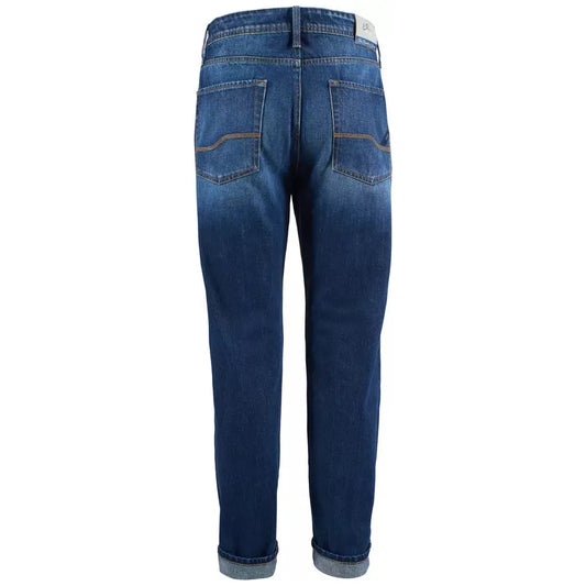 Yes Zee Blue Cotton Men's Jeans Yes Zee Dark Slate Gray