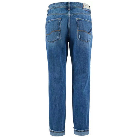 Yes Zee Blue Cotton Men's Jeans Yes Zee Dark Slate Blue