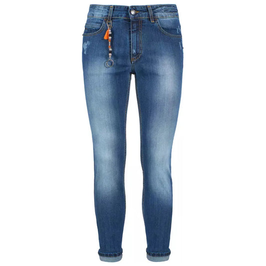 Yes Zee Blue Cotton Men's Jeans Yes Zee Dark Slate Blue