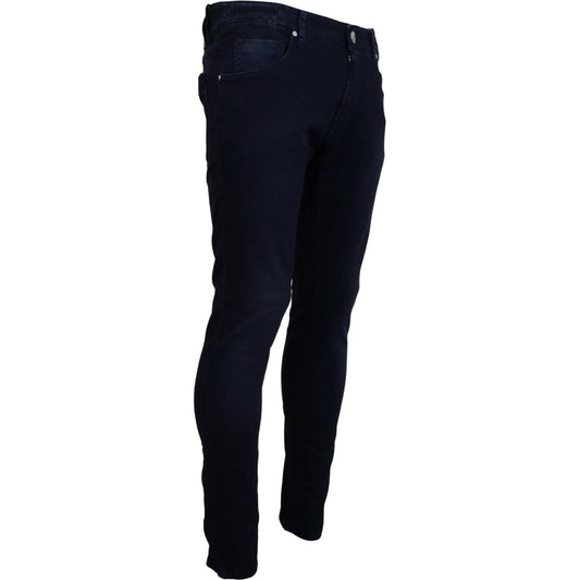 Acht Sophisticated Tapered Denim Jeans Acht Black