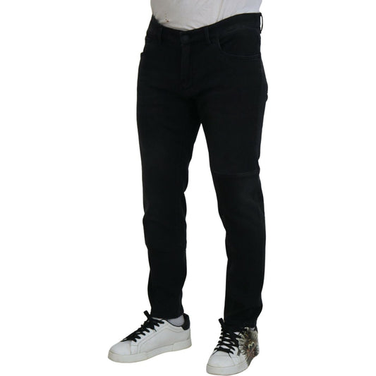 Dolce & Gabbana Chic Black Skinny Denim Jeans Dolce & Gabbana Gray