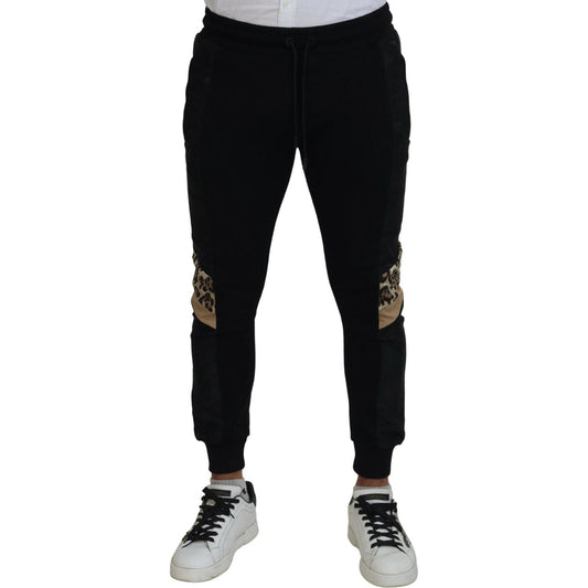 Dolce & Gabbana Elegant Black Jogger Pants for the Modern Man Dolce & Gabbana Gray