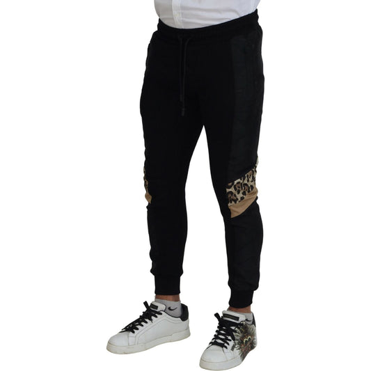 Dolce & Gabbana Elegant Black Jogger Pants for the Modern Man Dolce & Gabbana Gray