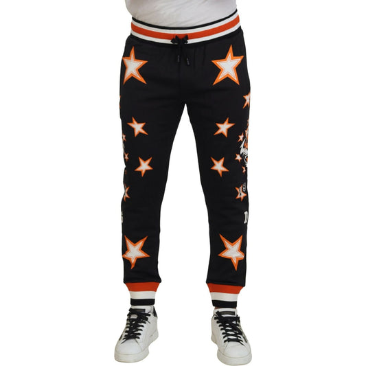 Dolce & Gabbana Elegant Black Star Casual Sweatpants Dolce & Gabbana Black