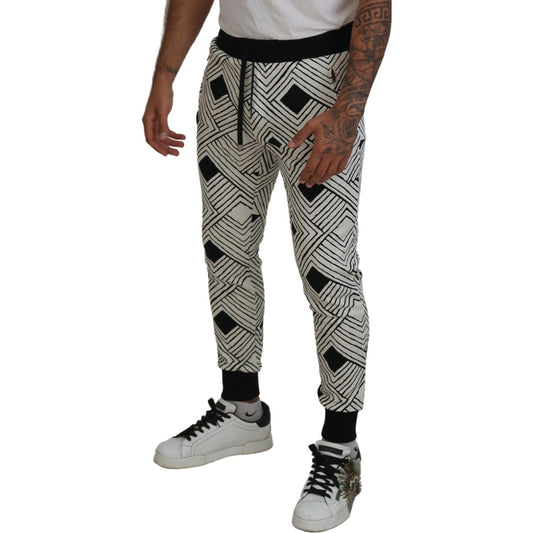 Dolce & Gabbana Elegant Monochrome Sport Sweatpants Dolce & Gabbana Dim Gray
