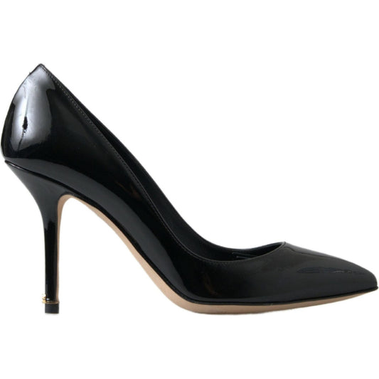 Dolce & Gabbana Black Patent Leather High Heels Pumps Shoes 1728,67345645728,Black,Dolce & Gabbana,EU35.5/US5,EU35/US4.5,EU36/US5.5,High Heel - Pumps - Shoes,Material: 100% Leather,New with tags,Pumps - Shoes,Pumps - Women - Shoes,Shoes,Women,Women - Shoe
