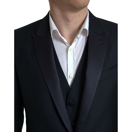 Dolce & Gabbana Elegant Slim Fit Two-Piece Martini Suit Dolce & Gabbana Black
