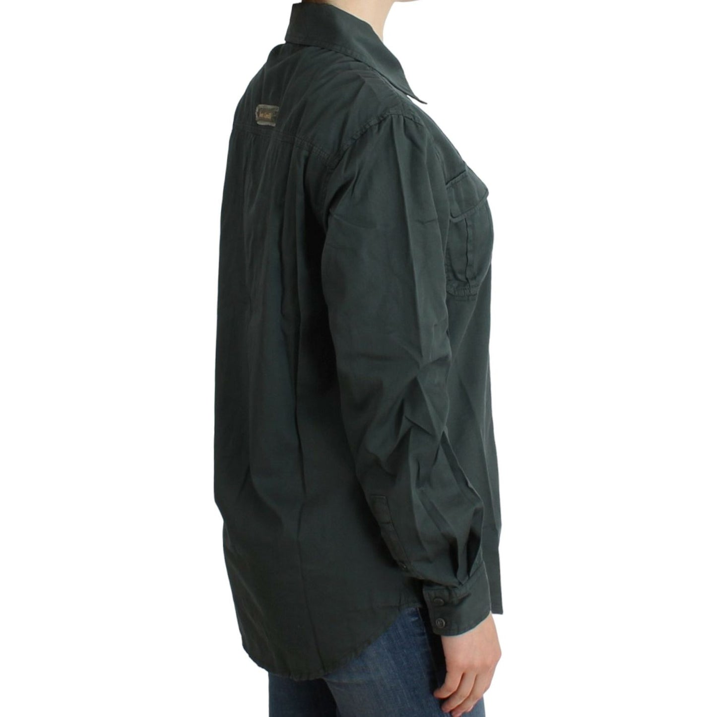 Cavalli Gray button down shirt