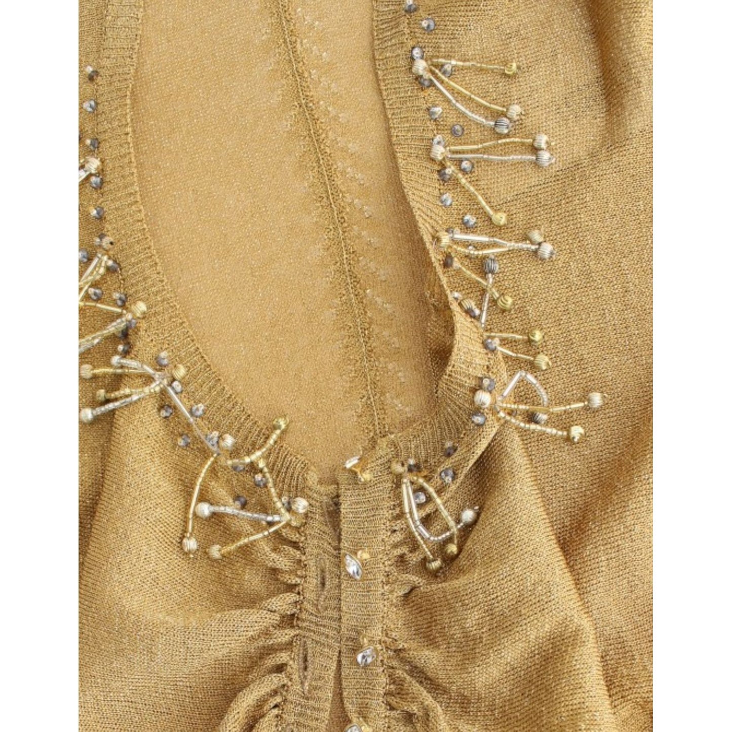 Cavalli Gold embellished gold shrug