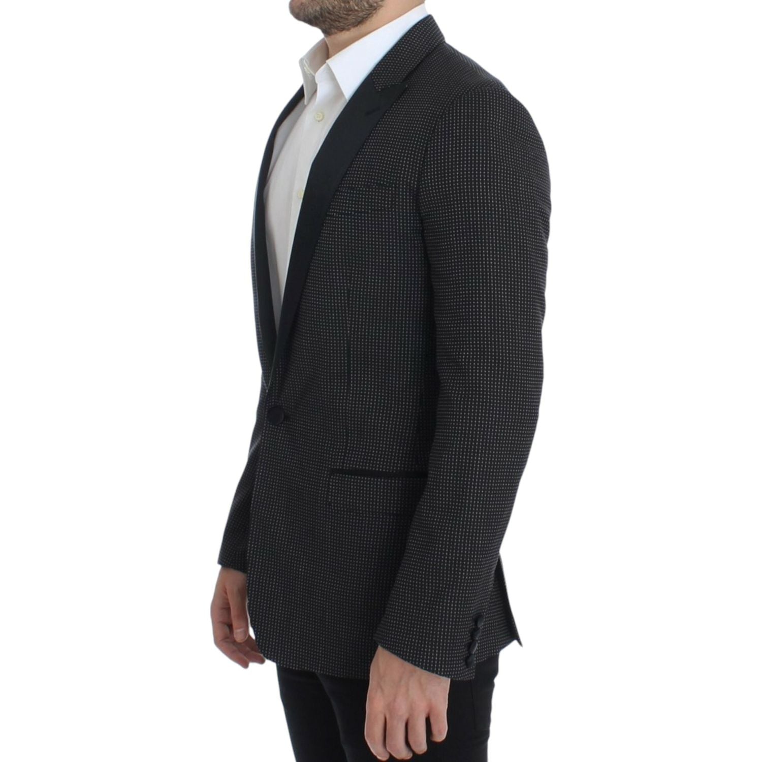 Dolce & Gabbana Black wool slim MARTINI blazer