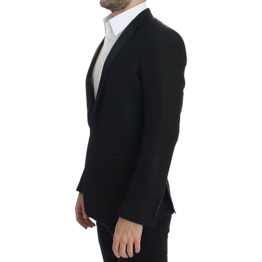 Dolce & Gabbana Elegant Martini Slim Fit Blazer Jacket Dolce & Gabbana Black