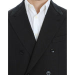 Dolce & Gabbana Elegant Slim Fit Double Breasted Blazer Dolce & Gabbana Black