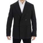Dolce & Gabbana Elegant Slim Fit Double Breasted Blazer Dolce & Gabbana Black